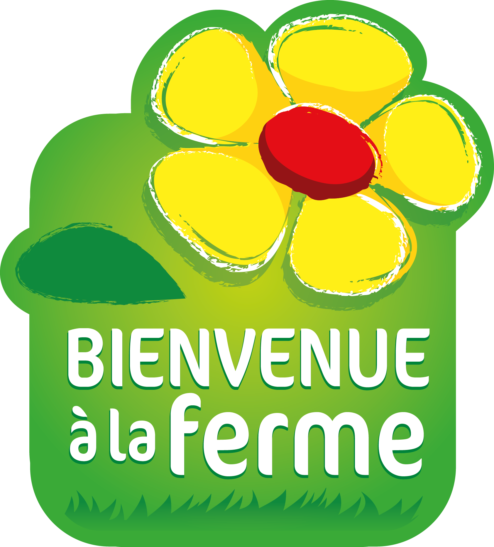 le logo du label Bienvenue à la Ferme dont la Forge gourmande et Traditions paysanne sont membres