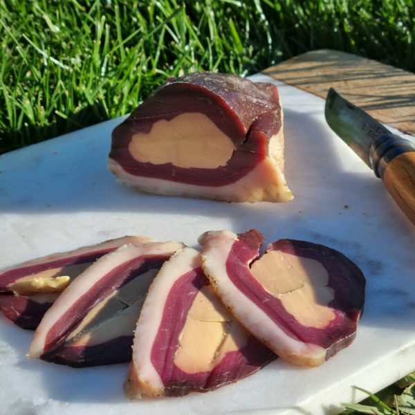 Magret de canard séché fourré au foie gras